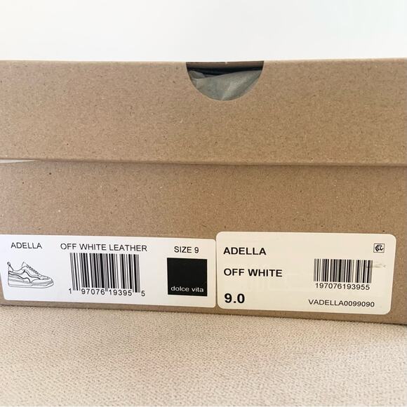 Dolce Vita Adella Sneakers Off White Premium Leather Shoes Size 9 NEW IN BOX - Picture 12 of 12